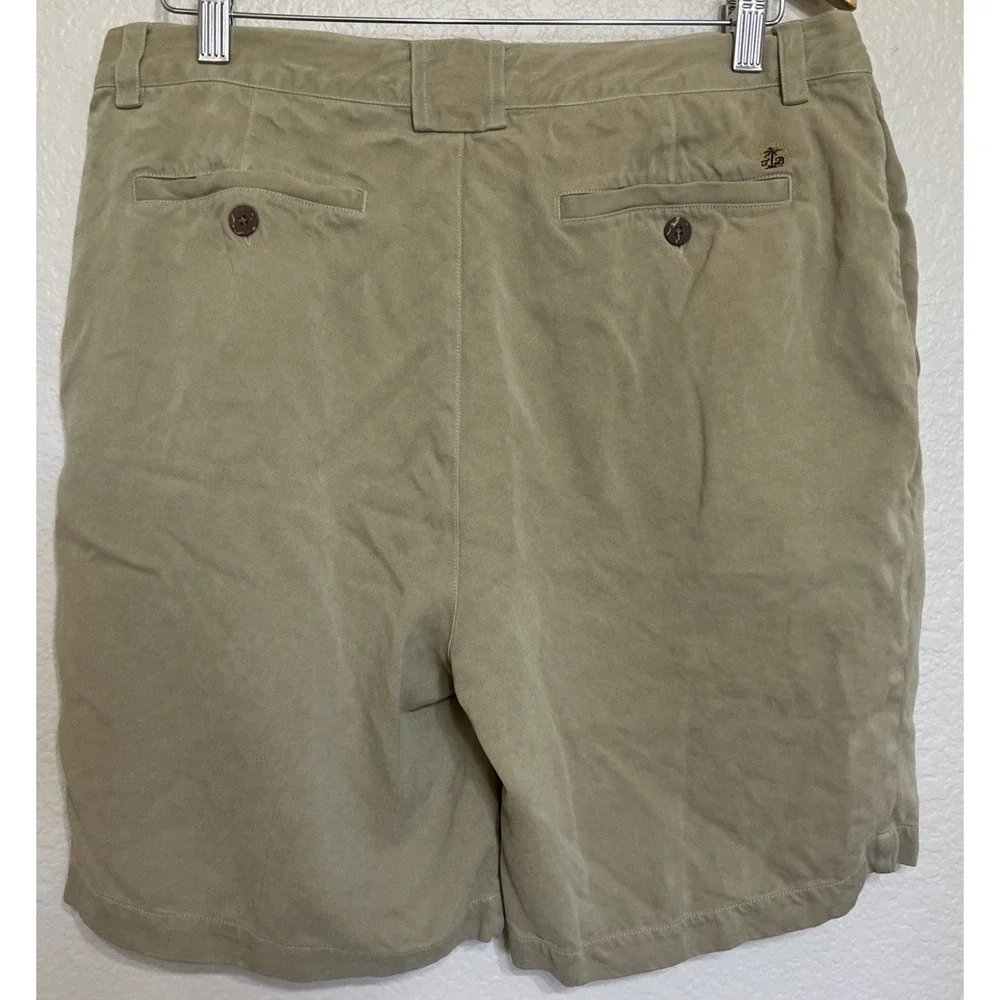 Tommy Bahama Relax‎ Men's Chino 100% Silk Shorts  Khaki - Size 35